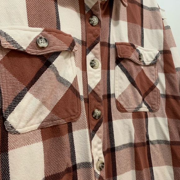 Maurices Cotton Plaid Shacket - Picture 5 of 8